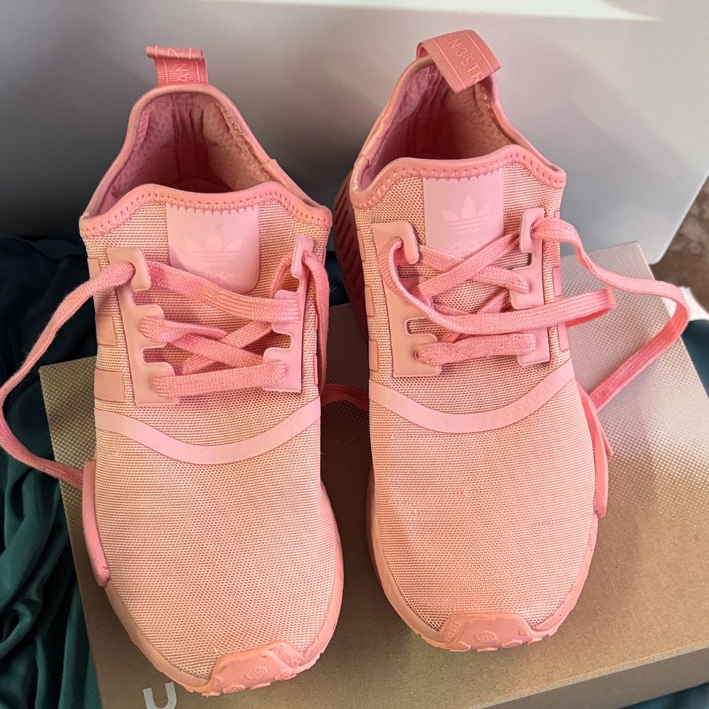 Adidas Blush Pink Lace-Up Sneakers